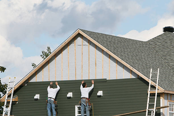 Professional Siding Contractor technician working in Maywood, NJ